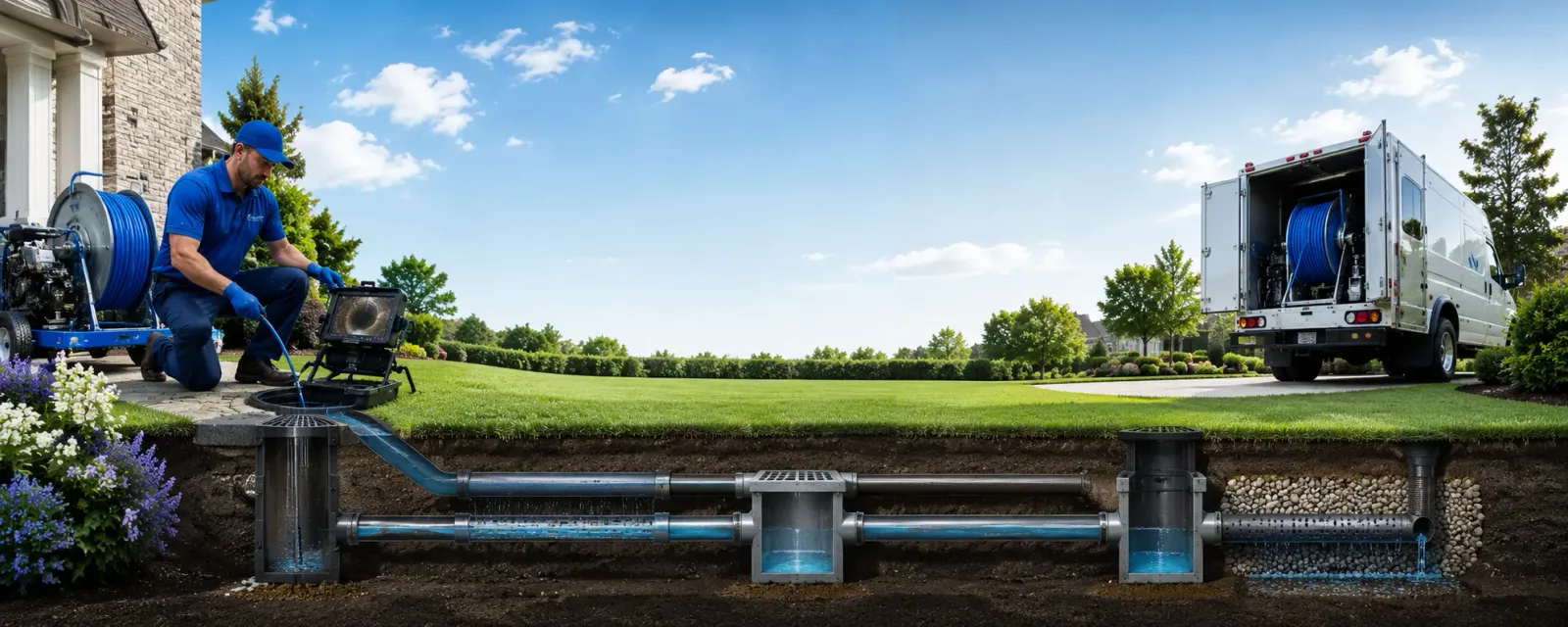 Outdoor drain cleaning information for Matherville, IL